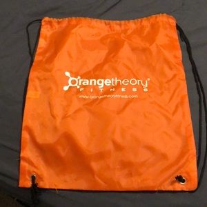 Orangetheory fitness drawstring bag.